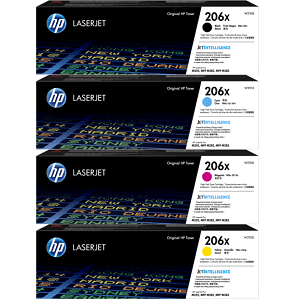 Compatible with HP 206X Toner Cartridges BCYM - toners.ca