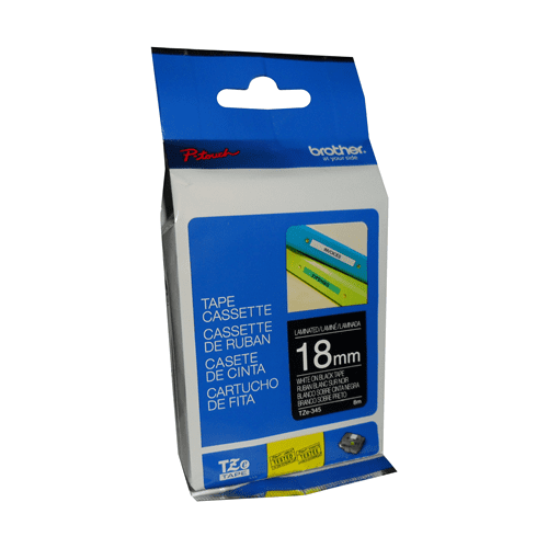 brother-genuine-tze345-white-on-black-laminated-tape-for-p-touch-label-makers-18-mm-wide-x-8-m-long
