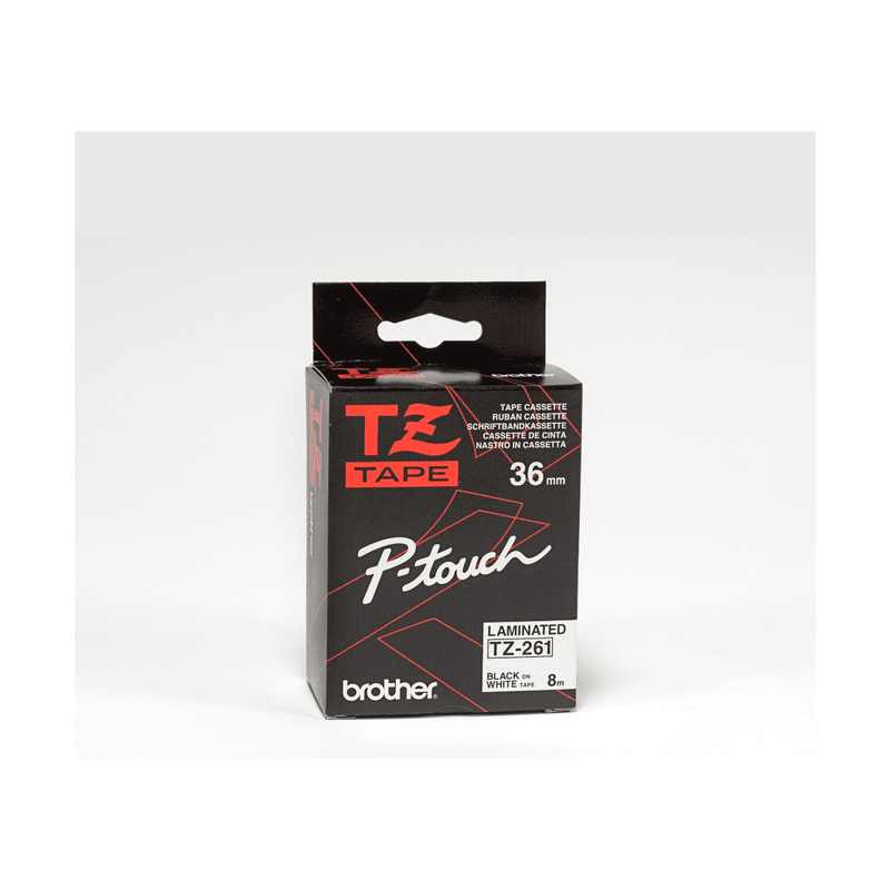 brother-genuine-tze261-black-on-white-laminated-tape-for-p-touch-label-makers-36-mm-wide-x-8-m-long