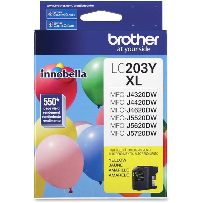 Brother LC203YS Innobella  Yellow Ink Cartridge, High Yield (XL Series)