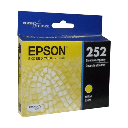 Epson 252 Yellow Ink Cartridge, Standard Capacity (T252420)