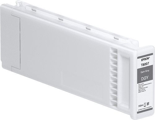 T800700 Epson UltraChrome PRO Dark Gray Ink Cartridge, 700ML
