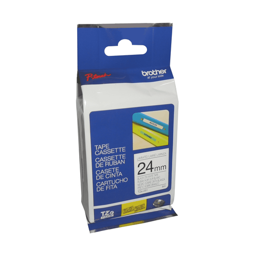 brother-genuine-tze251-black-on-white-laminated-tape-for-p-touch-label-makers-24-mm-wide-x-8-m-long