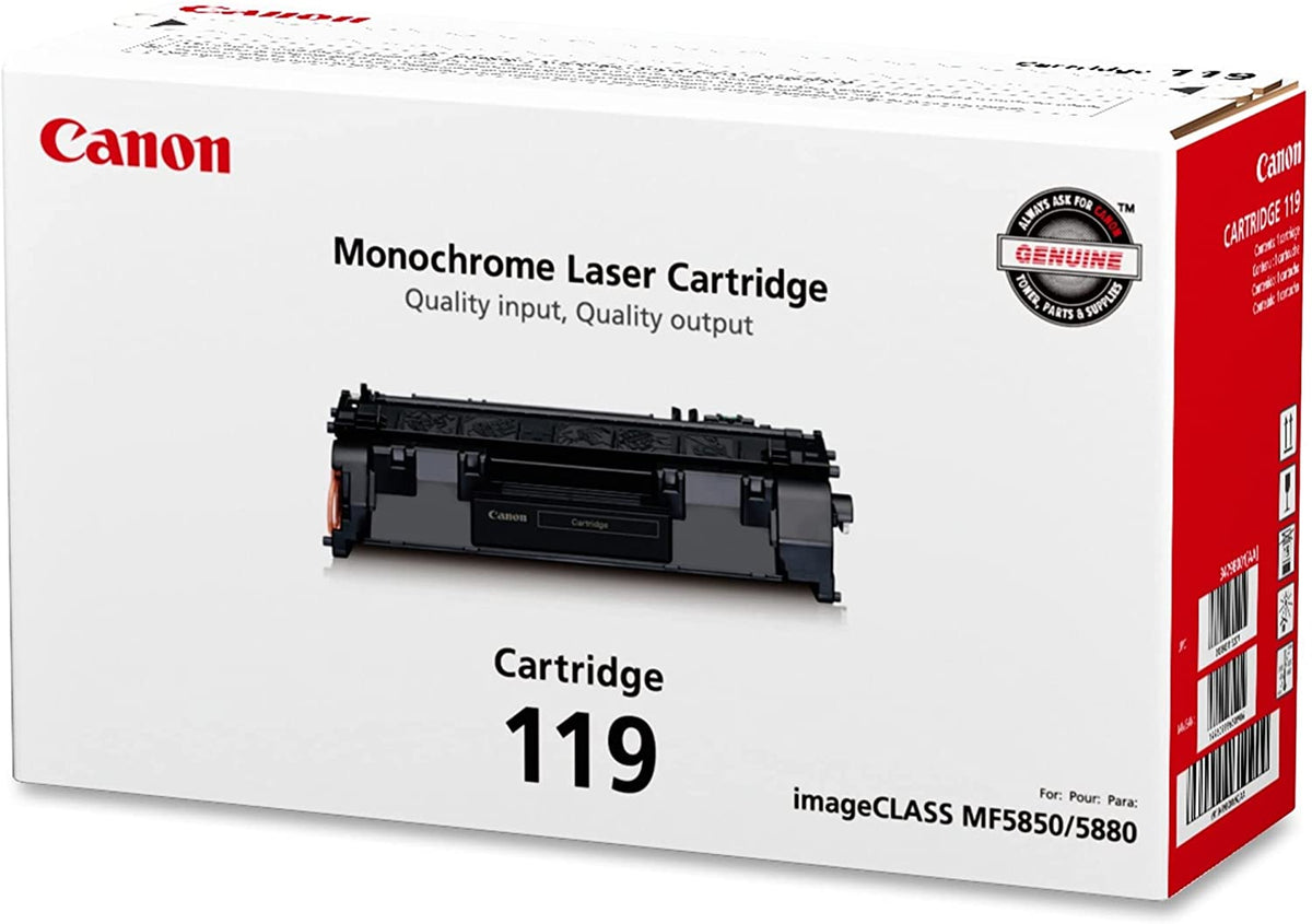 compatible with canon 3479B001 (CRG-119)  Black toner cartridge - toners.ca