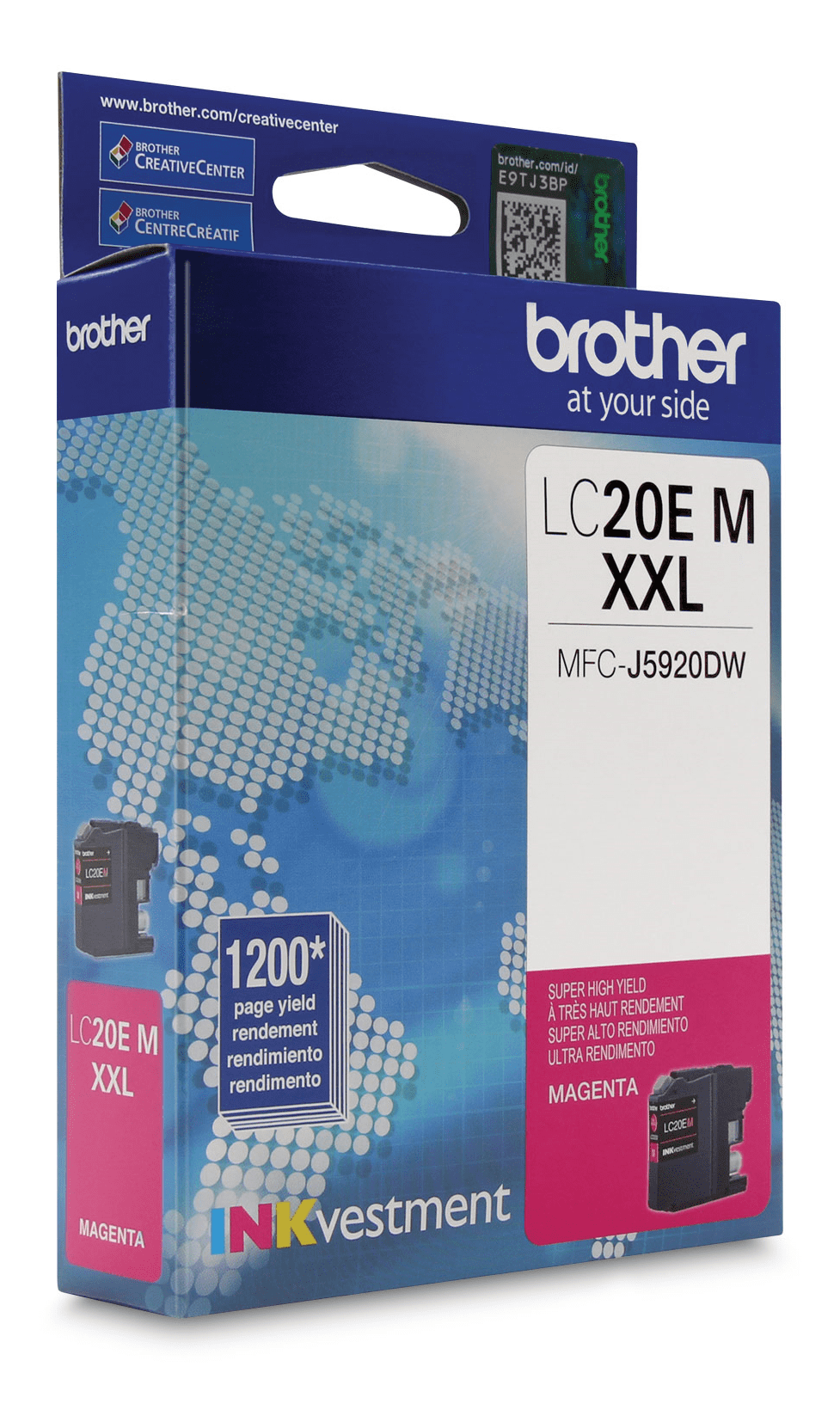 Brother LC20EMS INKvestment Magenta Ink Cartridge, Super High Yield (XXL Series)