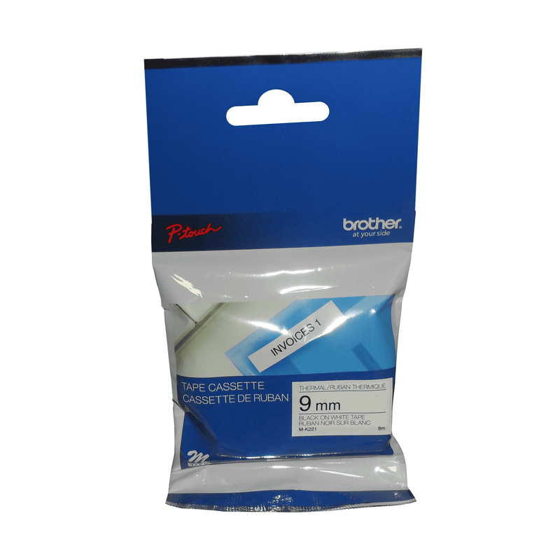 brother-genuine-mk221-black-on-white-non-laminated-tape-for-p-touch-label-makers-9-mm-wide-x-8-m-long