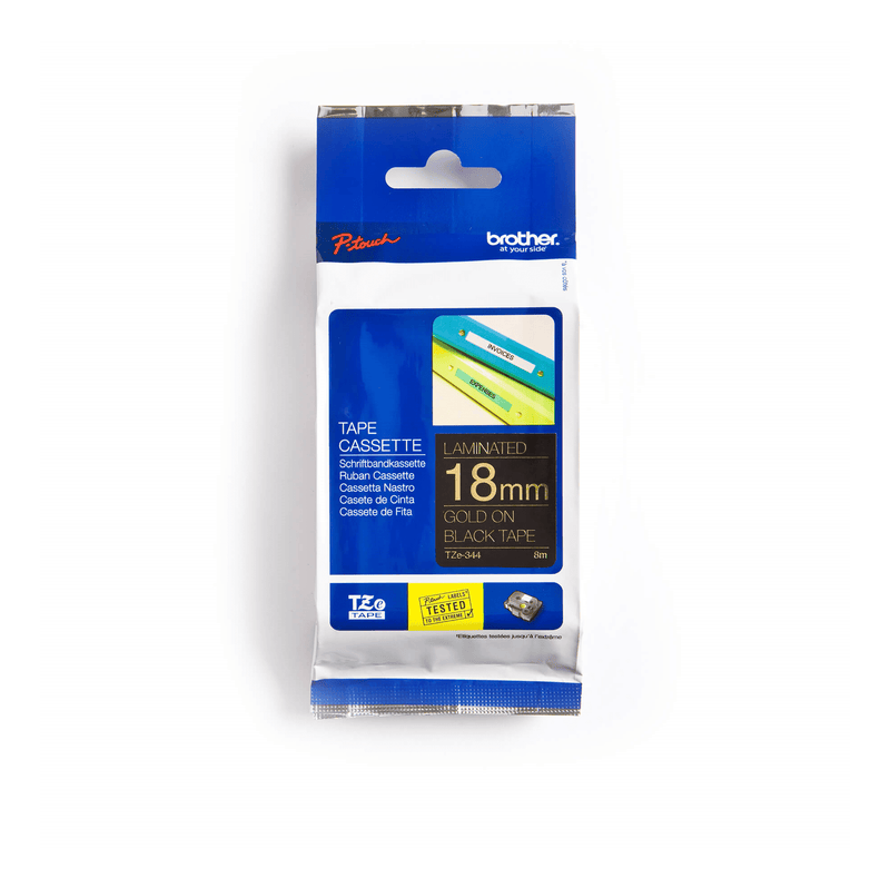 brother-genuine-tze344-gold-on-black-laminated-tape-for-p-touch-label-makers-18-mm-wide-x-8-m-long