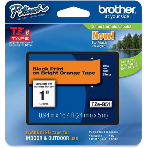 brother-genuine-tzeb51-black-on-fluorescent-orange-laminated-tape