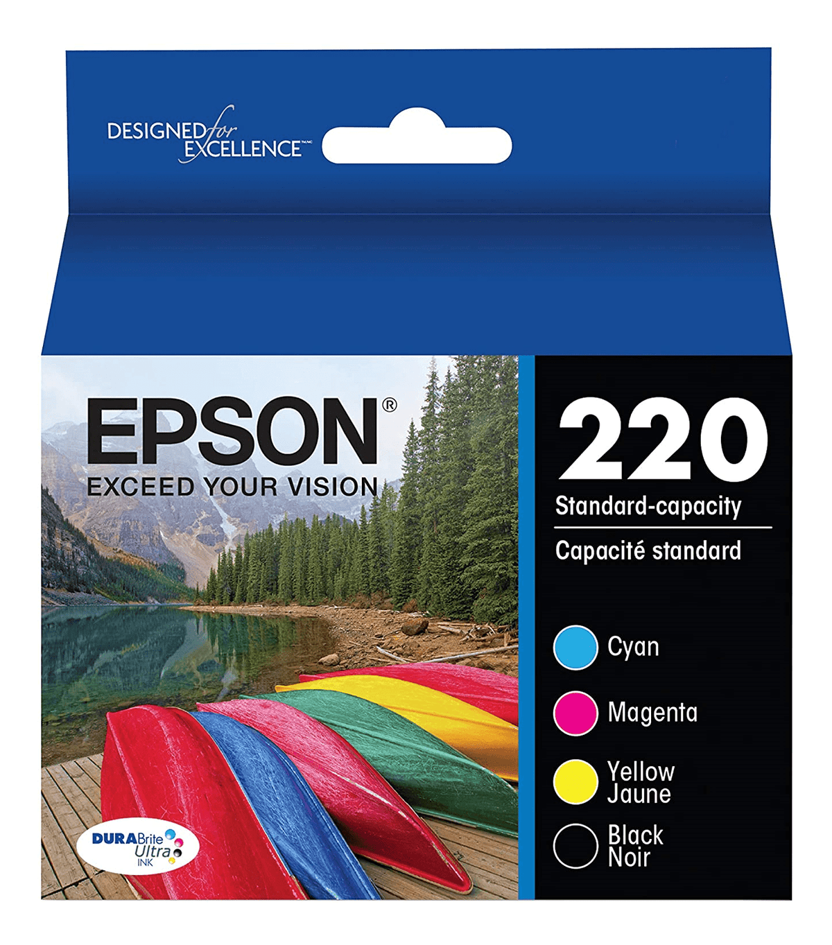 T220120-Bcs Epson Durabrite Ultra Black and Color Combo Pack
