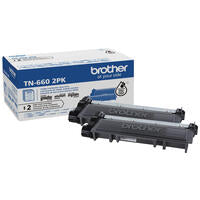 Brother Genuine TN660 2PK High-Yield Black Toner Cartridge Multipack - toners.ca