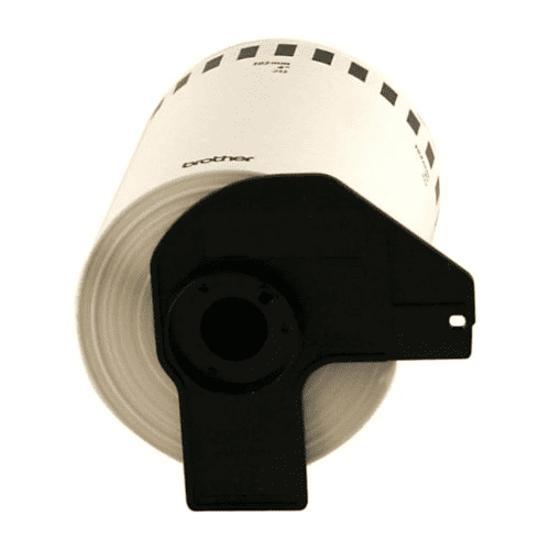 Brother DK-2243 Black/White Continuous Length Paper Tape   4" x 100' (101 mm x 30.4 m)