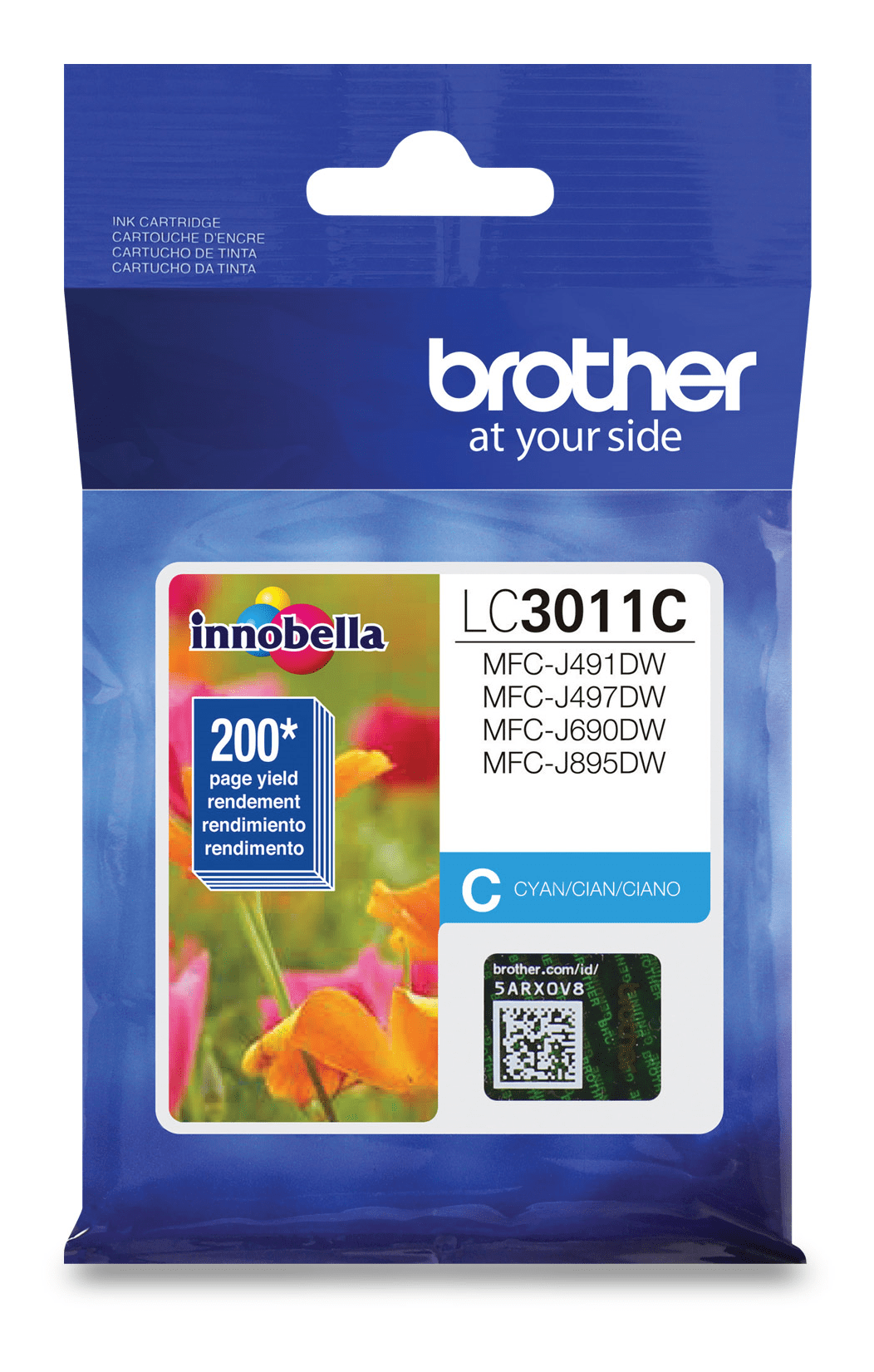 Brother LC3011CS  Cyan Ink Cartridge, Standard Yield