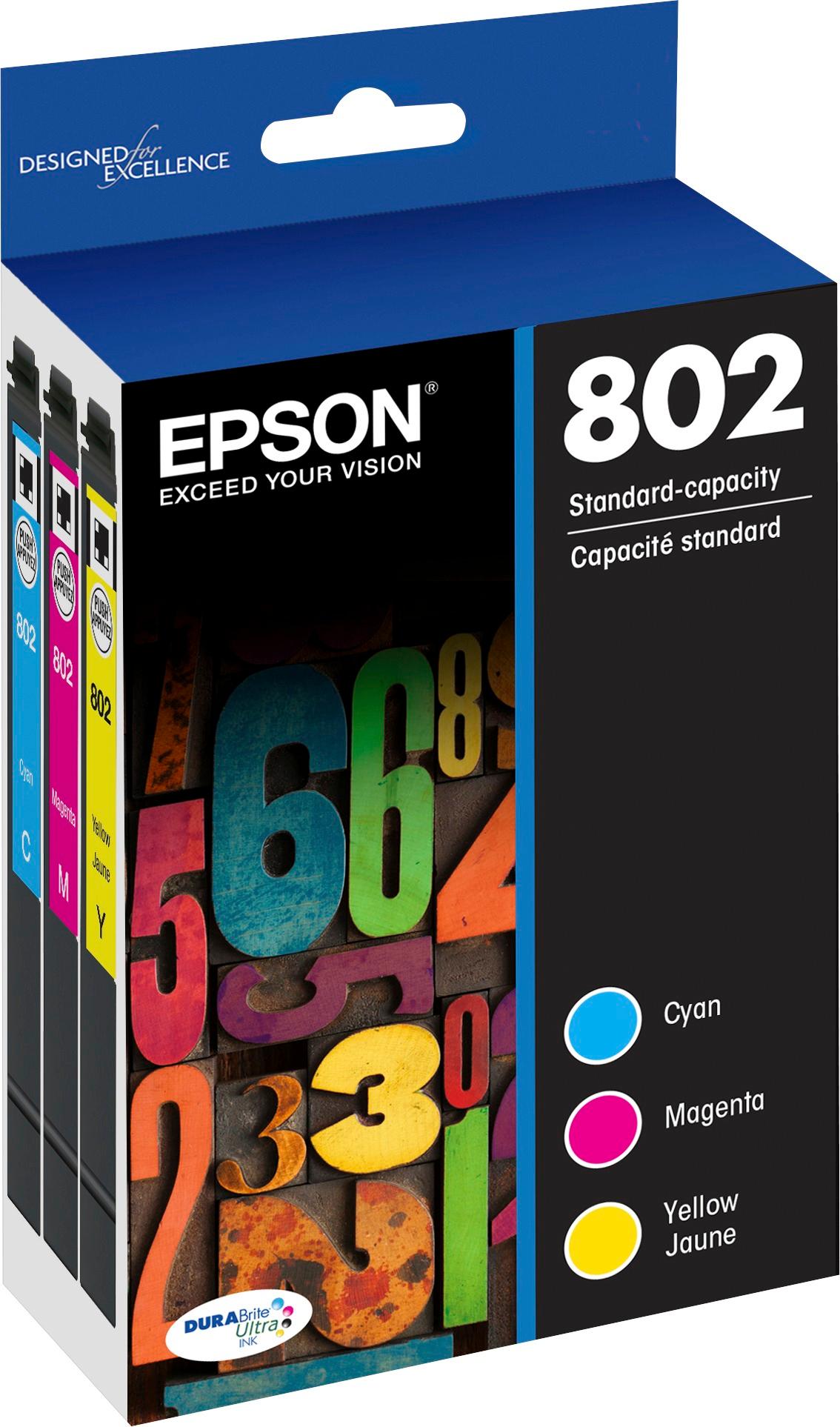 T802520S Epson 802 Color Original Ink Cartridge - toners.ca