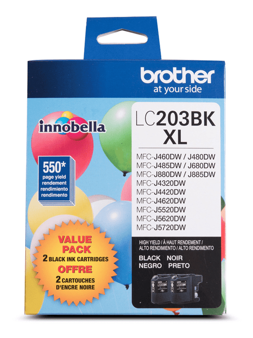 brother-lc2032pks-2-pack-of-innobella-black-ink-cartridges-high-yield-xl-series