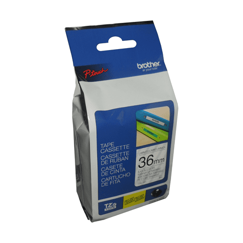 Brother Genuine TZe161 Black on Clear Laminated Tape for P-touch Label Makers, 36 mm wide x 8 m long