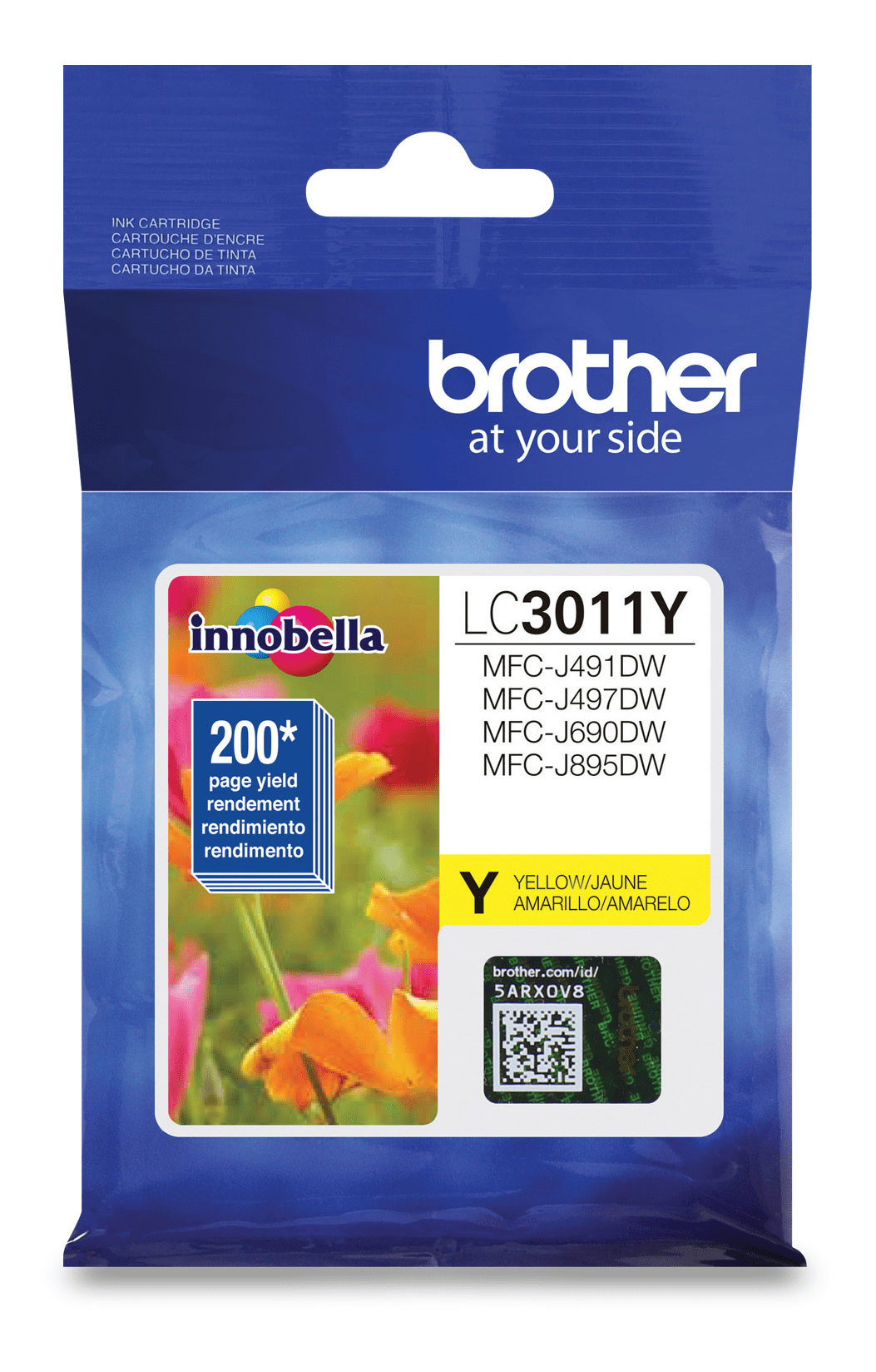 Brother LC3011YS  Yellow Ink Cartridge, Standard Yield