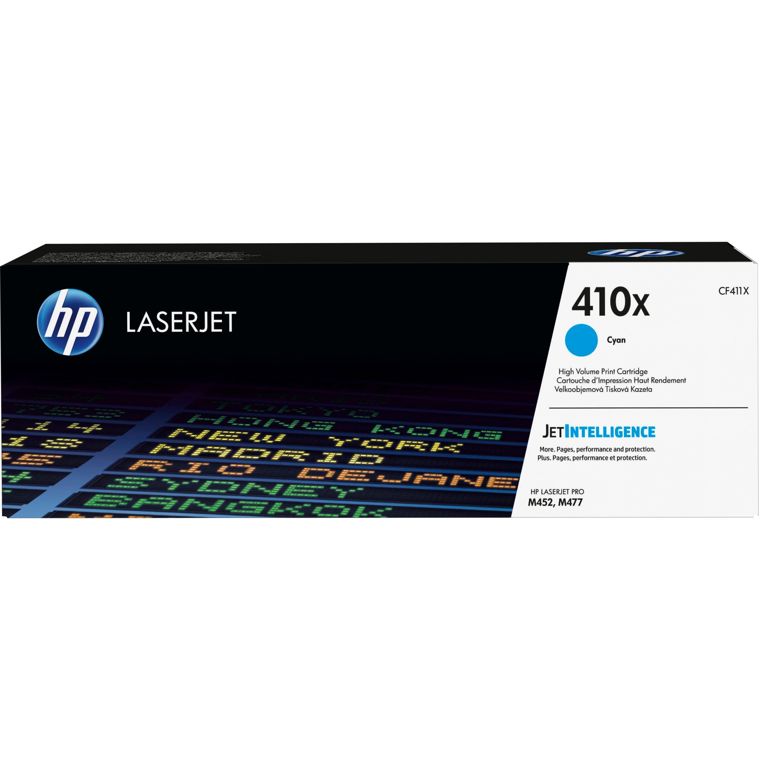 HP cf411x LaserJet M452 M477 Cyan Toner, High Yield, Genuine - toners.ca  toners.ca