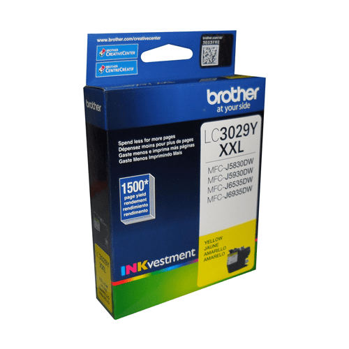 Brother LC3029YS Yellow INKvestment Tank Ink Cartridge, Super High Yield