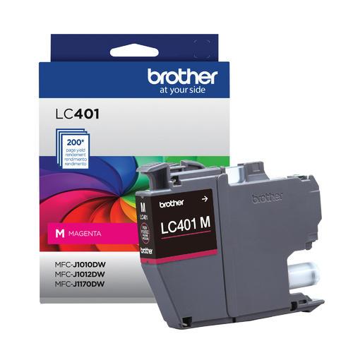 Brother Genuine LC401MS Standard-Yield Magenta Ink Cartridge