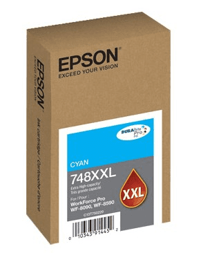 T748XXL220 Epson T748XXL Extra Large Capacity Cyan Original Ink Cartridge