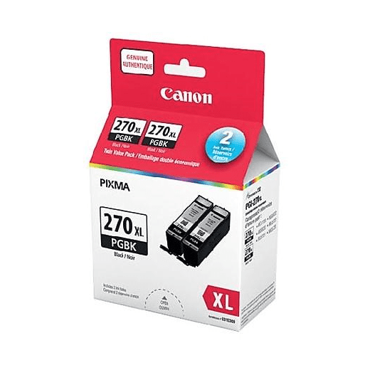 PGI-270 XL Pigment Black Ink Twin Pack SKU 0319C009