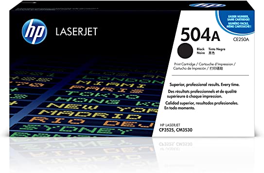HP ce250a LaserJet CP3525 Black Toner Cartridge, Low Yield, Genuine OEM - toners.ca