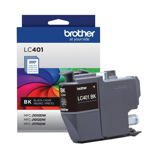 Brother Genuine LC401BKS Standard-Yield Black Ink Cartridge