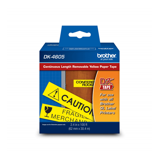 brother-dk-4605-black-yellow-removable-continuous-length-paper-tape-2-4-x-100-62-mm-x-30-4-m