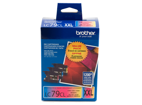 Brother LC793PKS 3-Pack of Innobella  Colour Ink Cartridges (1 each of Cyan, Magenta, Yellow), Super High Yield - toners.ca