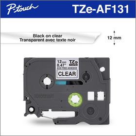 brother-genuine-tzeaf131-black-on-clear-acid-free-12-mm-tape-for-p-touch-label-makers  toners.ca