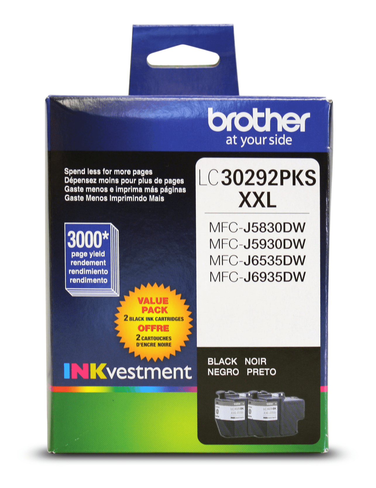 Brother LC30292PKS Innobella  Black Ink Cartridges, Super High Yield